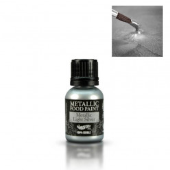 Corante Liquido Metalizado Prata claro 25 ml Rainbow