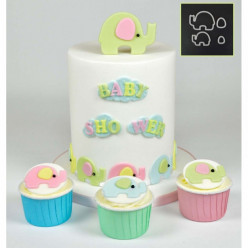 Cortadores de bolacha Elefante FMM 4 unid