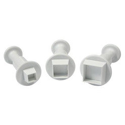 Cortadores Forma Quadrada com Ejetor PME 3  unid