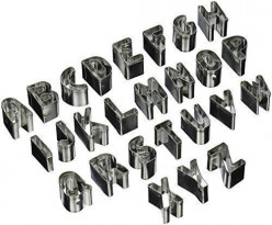 Cortadores Mini Alfabeto 26 peças