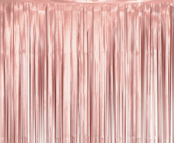 Cortina Decorativa Porta Mat Rose Gold