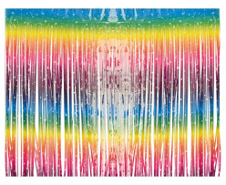 Cortina Decorativa Porta Rainbow Stars