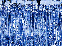 Cortina Porta Azul Escuro 90x250cm