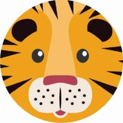 Crachá Animais da Selva - Tigre