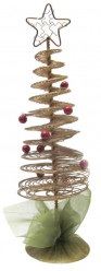 Decoração Árvore Natal Dourada 30cm