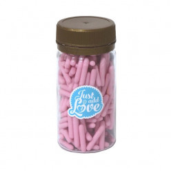 Decoração Bastonetes Rosa Claro 65g