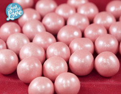 Decoração Bolas Cereal Rosa 100g