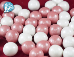 Decoração Bolas Cereal Rosa e Pérola 100g