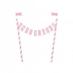 Decoração Bolo Bandeiras Its a Girl