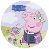 Decoração Bolo Obreia de Aniversário Porquinha Peppa - Hello