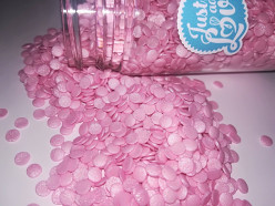 Decoração Confettis Rosa Claro 55gr