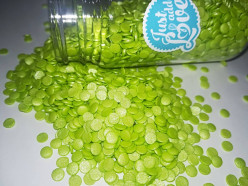 Decoração Confettis Verde Claro 55gr