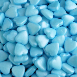 Decoração Coração 3D Azul Claro