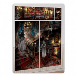 Decoração de Parede Mansão Assombrada Halloween