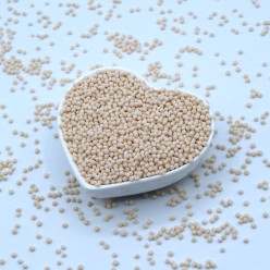 Decoração Esferas 2mm Chocolate Branco 100g