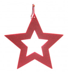Decoração Estrela Natal Vermelha