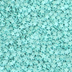 Decoração Estrelinhas Médias Azul Claro 55g