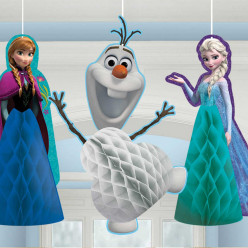 Decoraçao Favo de Mel Frozen