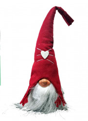 Decoração Gnomo Natal 42cm
