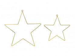 Decoração Metal Estrelas 2 uni