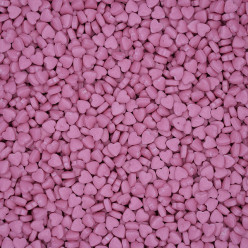 Decoração Mini Corações 3D Rosa Claro 75g