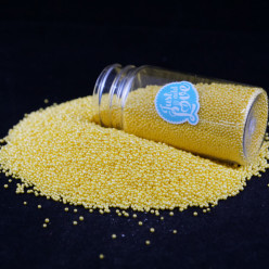 Decoração Missanga Amarela 75g