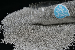 Decoração Missanga Prata 75g