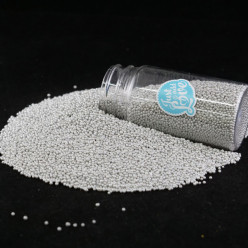 Decoração Missanga Prateada 75g