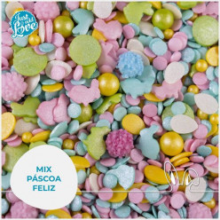 Decoração Mix Páscoa Feliz 70gr