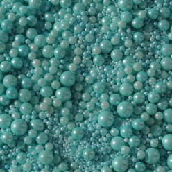 Decoração Mix Pérolas Azul Claro 80g