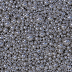 Decoração Mix Pérolas Prata 80g