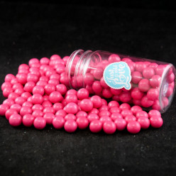 Decoração Pérolas Chocolate Rosa Choque 65g