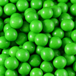 Decoração Pérolas Chocolate Verde 65g