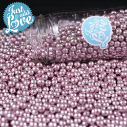 Decoração Pérolas Metalizadas Rosa 75g