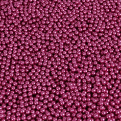 Decoração Pérolas Metalizadas Rosa 7mm 65g