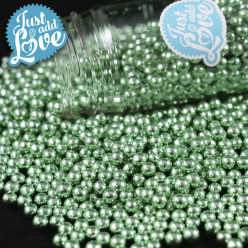 Decoração Pérolas Metalizadas Verde 75g