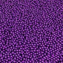 Decoração Pérolas Metalizadas Violeta 7mm 65g