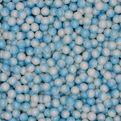 Decoração Pérolas Multicolor Azul e Branco 65g