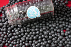 Decoração Pérolas Preto L 70g