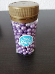 Decoração Pérolas Violeta L 70g