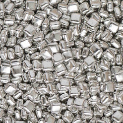 Decoração Quadradaos Metalizados Prata 75g