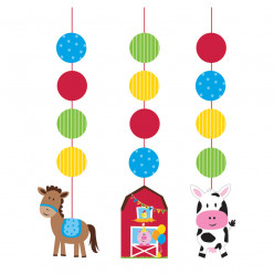 Decoração Suspensa Animais da Quinta Farmhouse Fun
