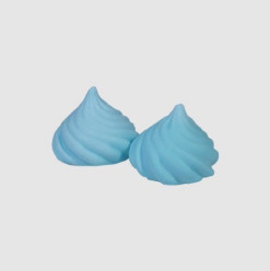 Decoração Suspiros Frisados Azuis 25g