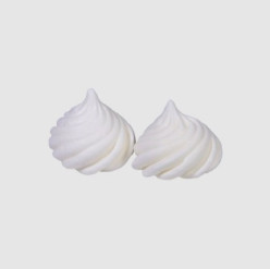 Decoração Suspiros Frisados Brancos 25g