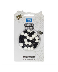 Decorações Sprinkles Halloween Aranhas PME 25gr