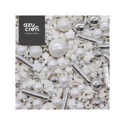 Decorações Sprinkles Silver Love 90gr. Azucren