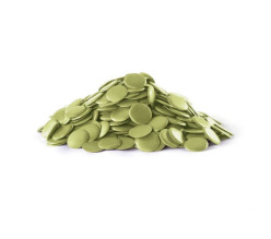 Discos Chocolate Zafiro Pistacho 250gr