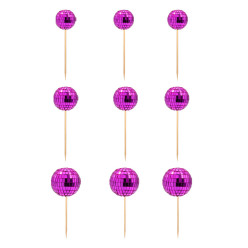 Esferas Espelhadas Rosa Escuro