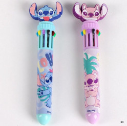 Esferográfica Stitch 10 Cores Sortida