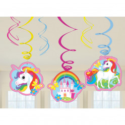 Espirais Decorativas Unicórnio 6und